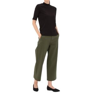 Muji Khaki Wide Leg Pants